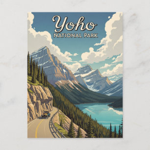 Carte Postale Parc national vintage Yoho Canada