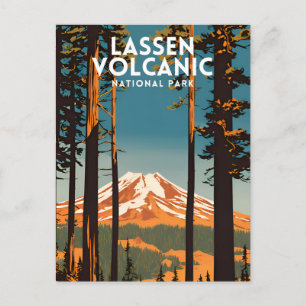 Carte Postale Parc national volcanique de Lassen Vintage