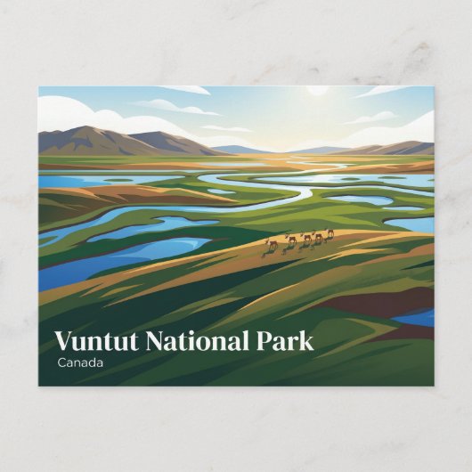 Carte Postale Parc national Vuntut Canada (Devant)