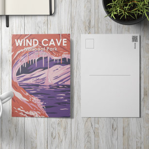 Carte Postale Parc national Wind Cave South Dakota Vintage