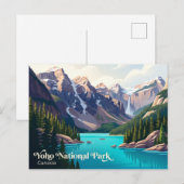 Carte Postale Parc national Yoho Canada (Devant / Derrière)