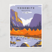 Carte Postale Parc national Yosemite Demi-Dome Californie (Devant)