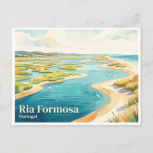 Carte Postale Parc naturel de Ria Formosa Faro Portugal