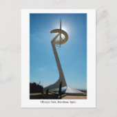 Carte postale, parc olympique, Barcelone, Espagne, (Devant)