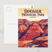 Carte Postale Parc provincial des dinosaures Canada (Devant / Derrière)