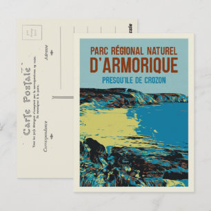 Carte Postale Parc régional Armorique, Crozon Bretagne France
