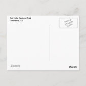 Carte Postale Parc régional de Del Valle, Livermore, CA (Dos)