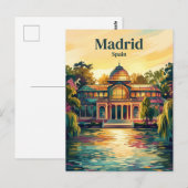 Carte Postale Parc Retiro Espagne (Devant / Derrière)
