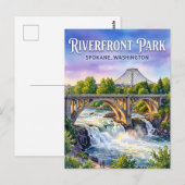 Carte Postale Parc Riverfront USA (Devant / Derrière)
