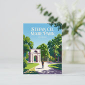 Carte Postale Parc Stefan cel Mare Moldavie (Debout devant)