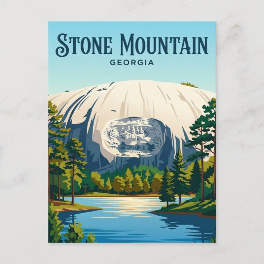 Carte Postale Parc Stone Mountain USA (Devant)