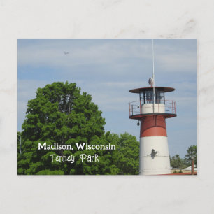 Carte Postale Parc Tenney dans le phare de Madison Wisconsin