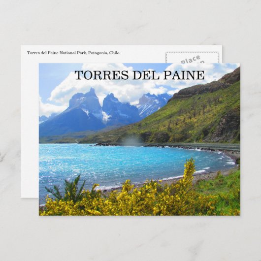 Carte Postale parc torres del paine (Devant / Derrière)