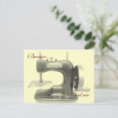 Carte Postale Parce que j'ai dit coudre (Debout devant)