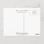 Carte Postale Parce Que Quelqu'Un A Parlé (Dos)