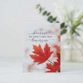 Carte Postale Parce qu'Il vit, je peux faire face au lendemain H (Debout devant)