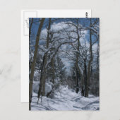 Carte Postale Parcours couvert de neige à travers les Rocheuses (Devant / Derrière)