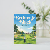 Carte Postale Parcours de golf Bethpage Black USA (Debout devant)
