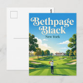 Carte Postale Parcours de golf Bethpage Black USA (Devant / Derrière)