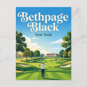 Carte Postale Parcours de golf Bethpage Black USA