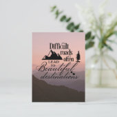 Carte Postale Parcours Exigeants, Destinations Magnifiques (Debout devant)