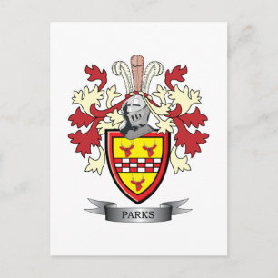 Carte Postale Parcs Famille Crest Armoiries