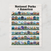 Carte Postale Parcs nationaux des États-Unis d'Amérique USA (Devant)