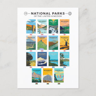 Carte Postale Parcs Nationaux Du Royaume-Uni