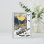 Carte Postale Parcs nationaux Voyage en train (Debout devant)