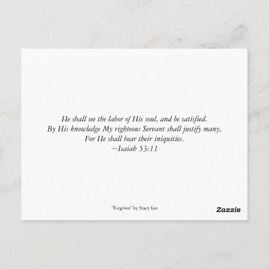 Carte Postale Pardonné (Dos)