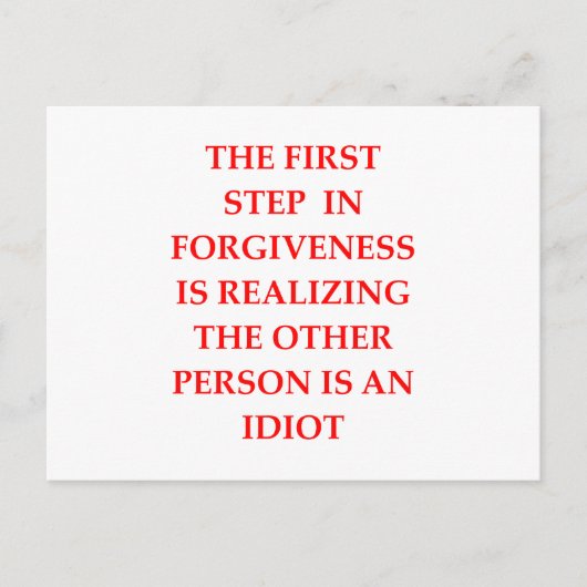 CARTE POSTALE PARDONNER (Devant)