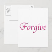 Carte Postale Pardonner (Devant / Derrière)