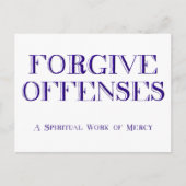 Carte Postale Pardonner les infractions (Devant)