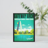 Carte Postale Pare national de la Gateway Arch - Missouri Saint (Debout devant)