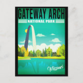Carte Postale Pare national de la Gateway Arch - Missouri Saint (Devant)
