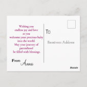 Carte Postale parentalité (Dos)