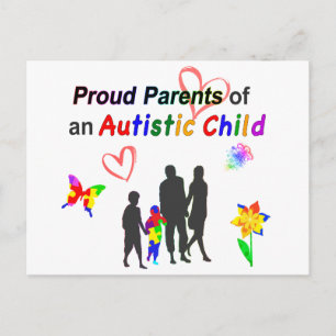 Carte Postale Parents d'autistes fiers