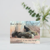 Carte postale paresseuse d'ours (Debout devant)
