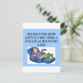 Carte Postale paresseux (Debout devant)