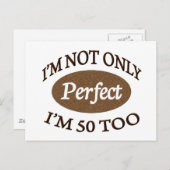 Carte Postale Parfait 50 ans (Devant / Derrière)