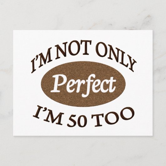 Carte Postale Parfait 50 ans (Devant)