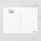 Carte Postale Parfait Anniversaire 50 Ans Rétro Tête d'Homme Cha (Dos)