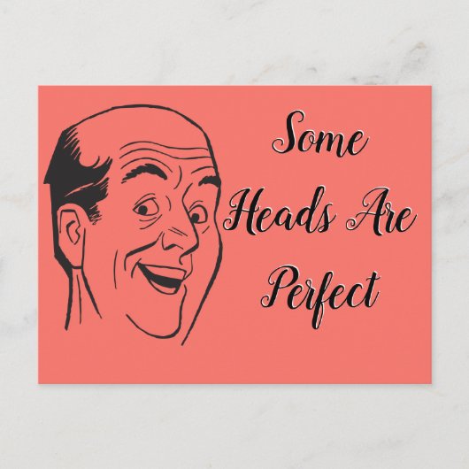 Carte Postale Parfait Anniversaire 50 Ans Rétro Tête d'Homme Cha (Devant)