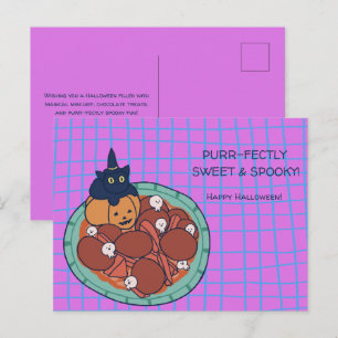 Carte Postale Parfaitement doux et effrayant Halloween
