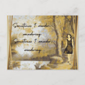 Carte Postale Parfois, Je Me Demande (Devant)