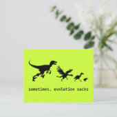 Carte Postale Parfois, l'évolution craint (Debout devant)