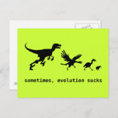 Carte Postale Parfois, l'évolution craint (Devant / Derrière)