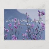 Carte Postale Parfois, Nous Avons Tous Besoin D'Une Validation (Devant)