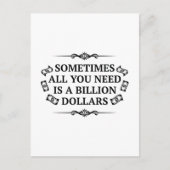 Carte Postale Parfois, Tout Ce Dont Vous Avez Besoin Est Un Mill (Devant)