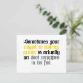 Carte Postale Parfois votre Chevalier en Armure brillante (Debout devant)